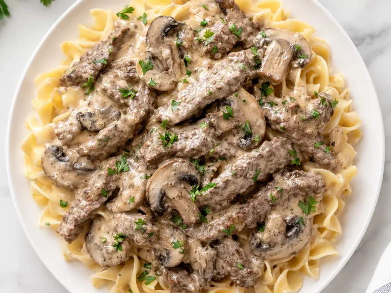 Easy Beef Stroganoff