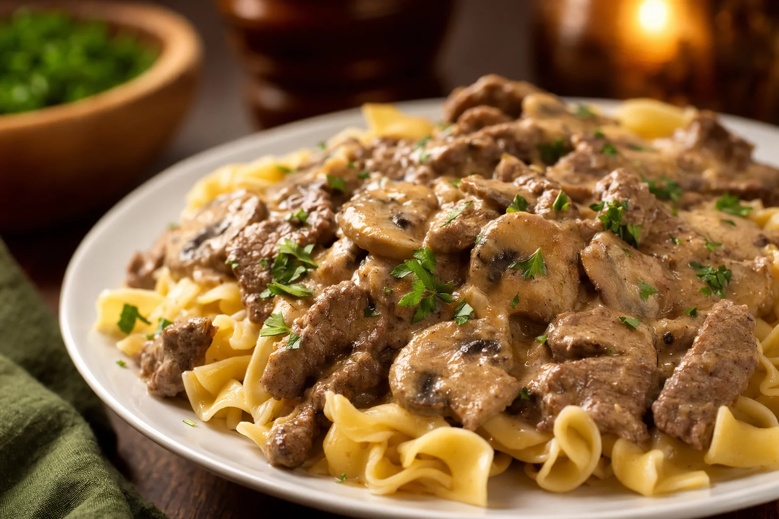 Easy Beef Stroganoff