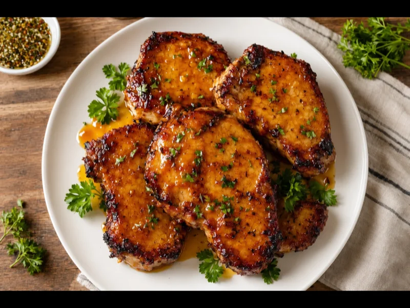 Easy Honey Glazed Pork Chops