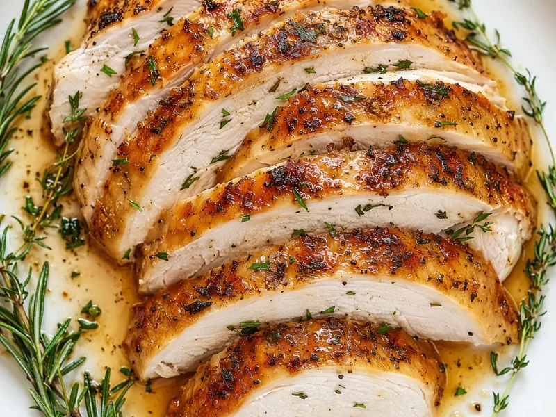 Juicy Oven Roasted Turkey Breast