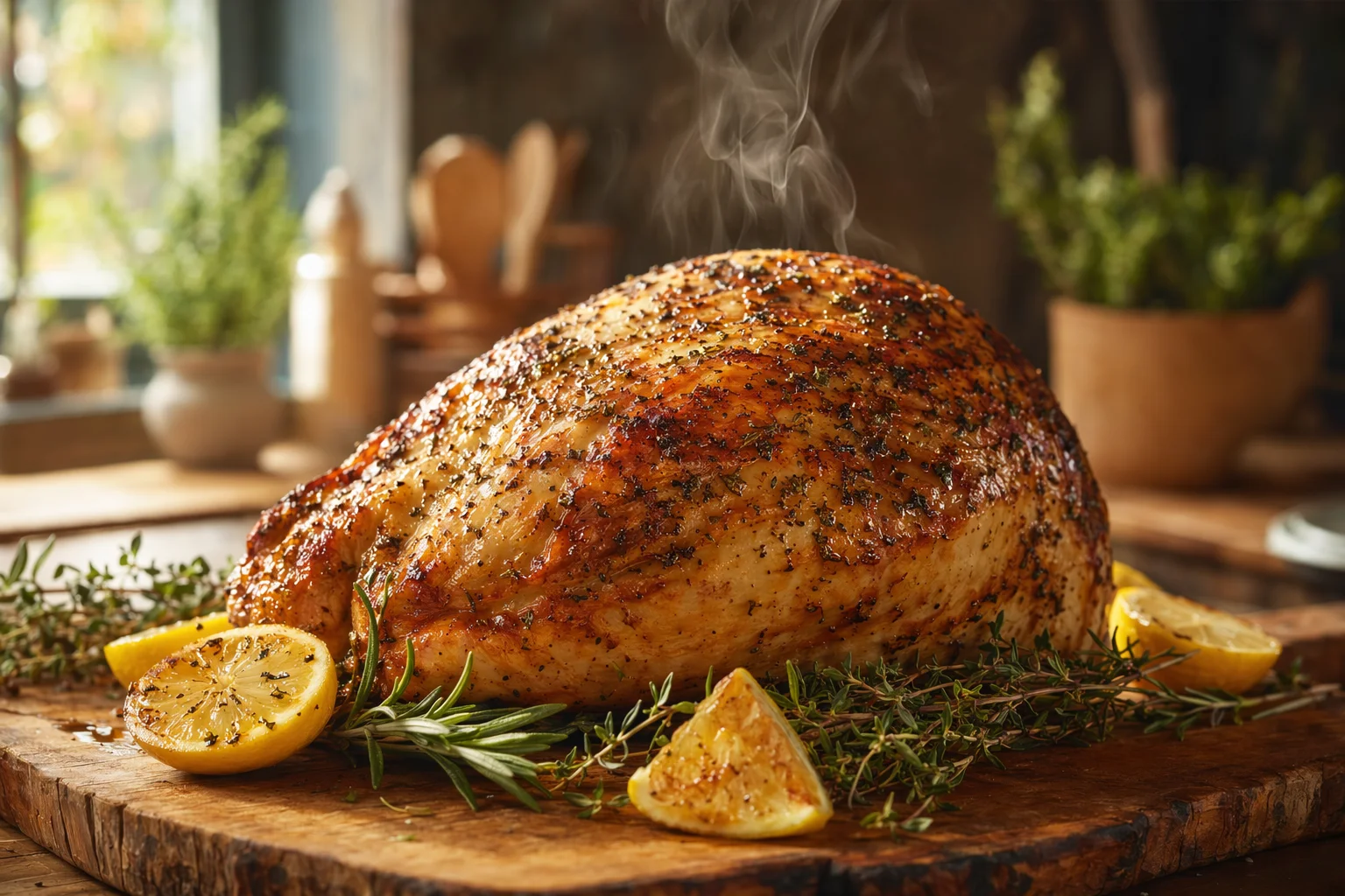 Juicy Oven Roasted Turkey Breast